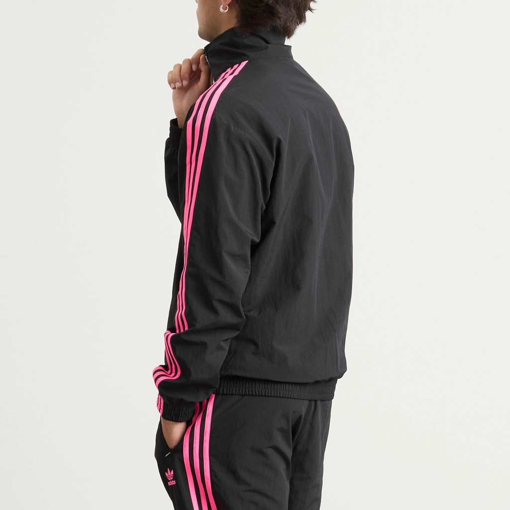 Adidas Originals Men's Firebird Track Top Black/Lucid Pink